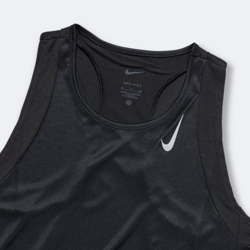 nike running womens dri fit fast tank black reflective silver 3