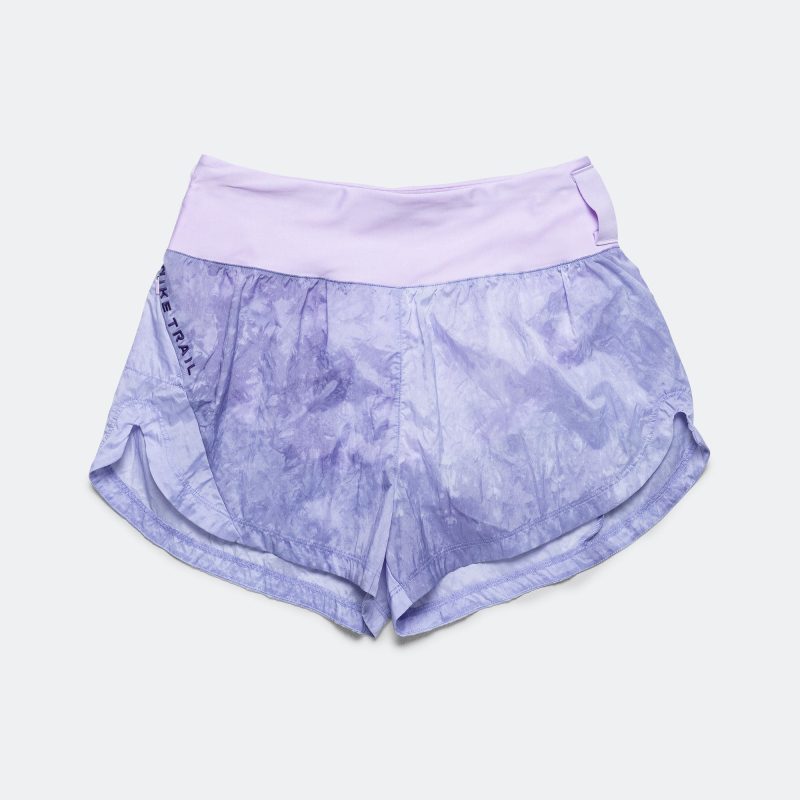 nike running womens dri fit trail short 3in short lilac bloom 1