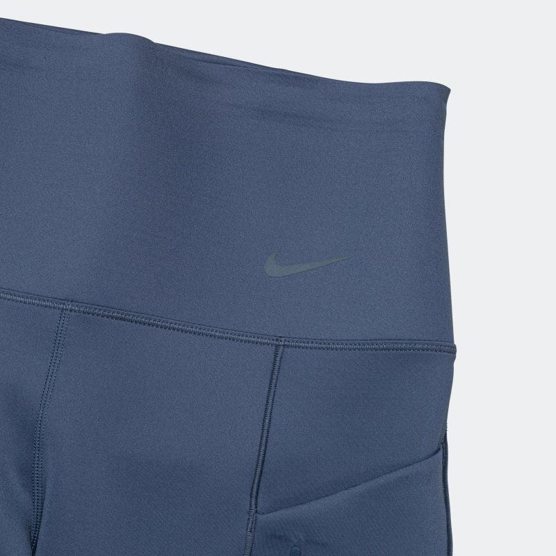 nike running womens firm support high waisted 7 8ths leggings with pockets diffused blue black 3