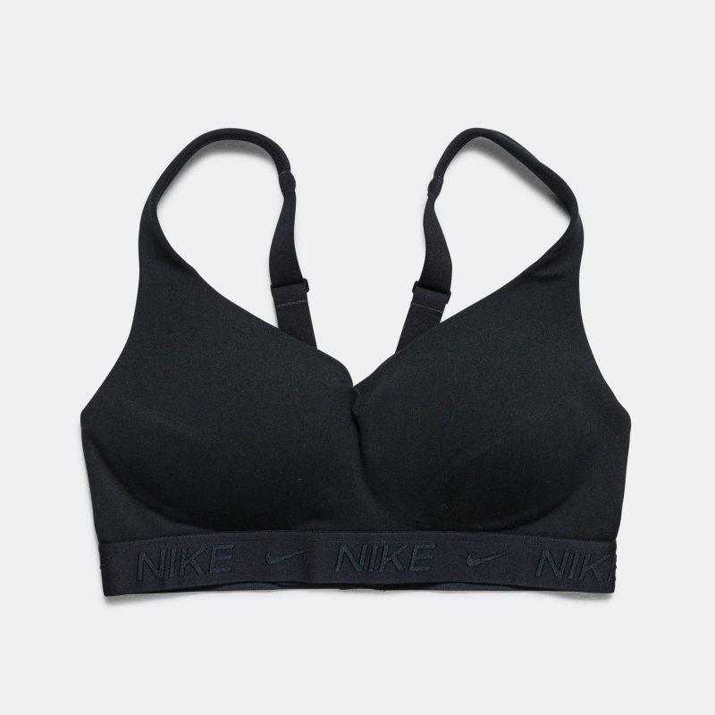 nike running womens indy high support bra black black 1