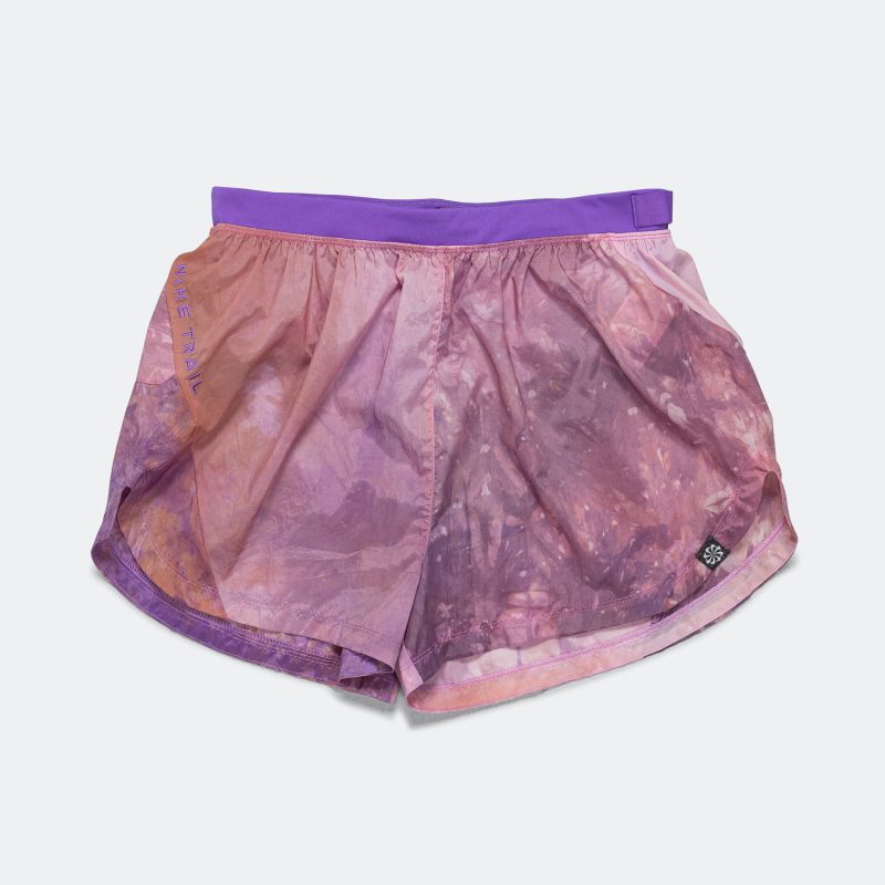 nike running womens mid rise 3in trail short sundial action grape 1