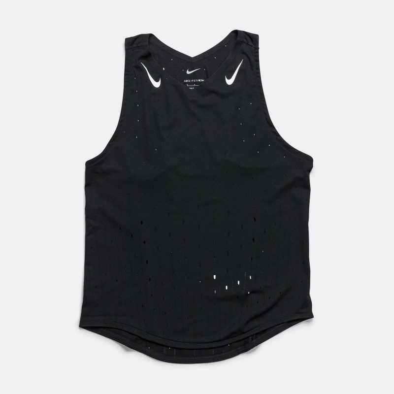 nike running womens womens dri fit adv aeroswift singlet black 1