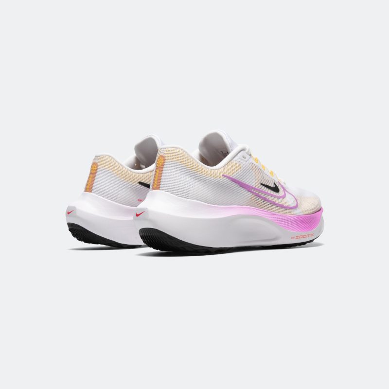 nike running womens zoom fly 5 white rush fuchsia vivid sulfur 3