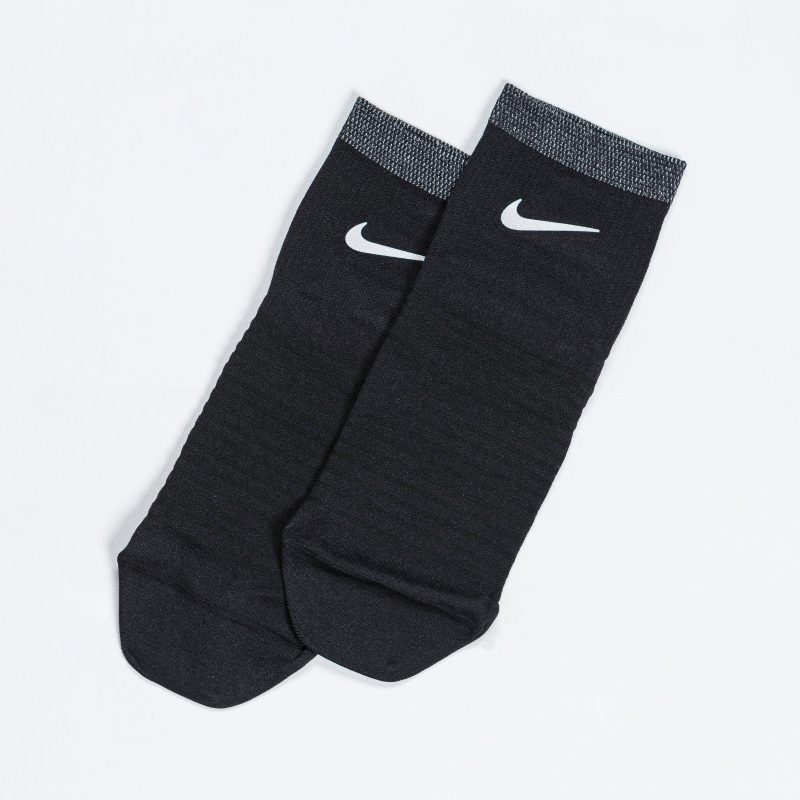 nike spark socks lightweight ankle black reflective 2