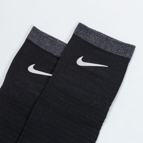 nike spark socks lightweight ankle black reflective 3