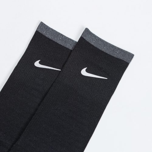 nike spark socks lightweight crew black reflective 3