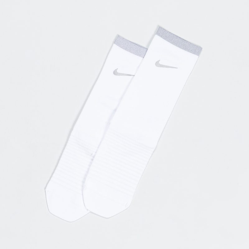 nike spark socks lightweight crew white reflective 2