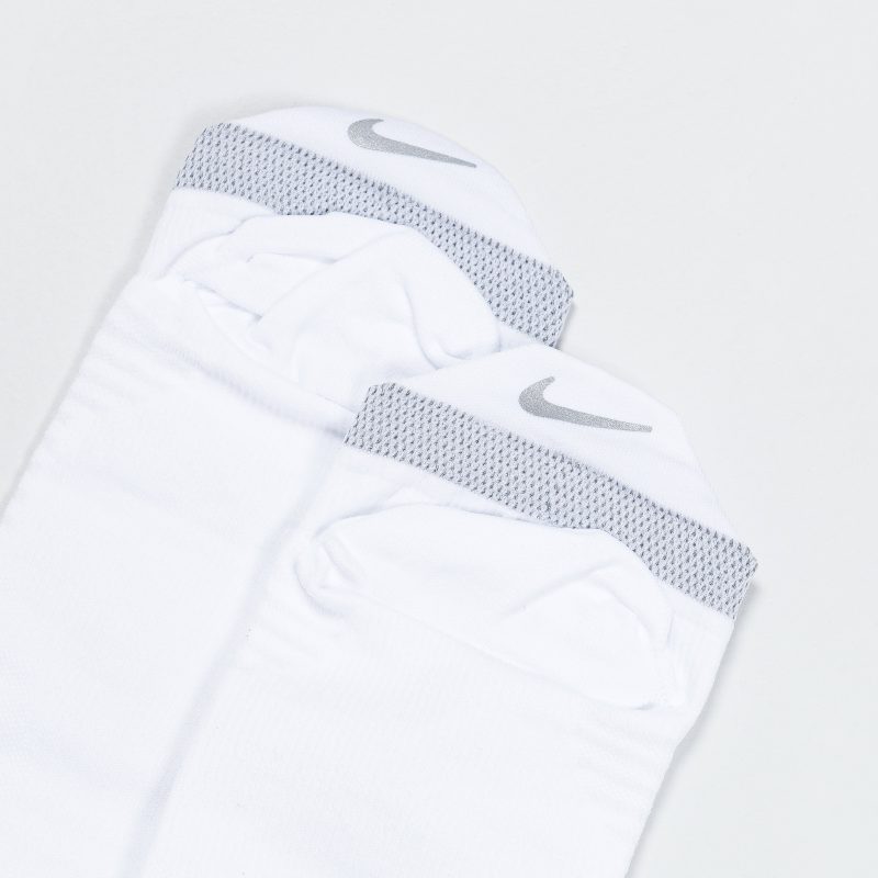 nike spark socks lightweight no show white reflective 5