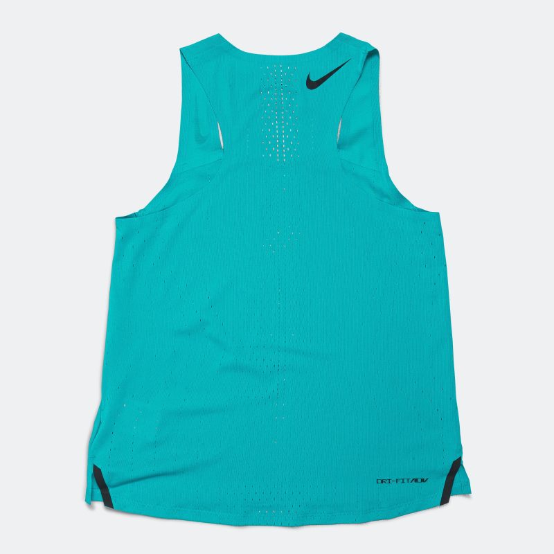 nike womens dri fit adv aeroswift singlet rapid teal black 2