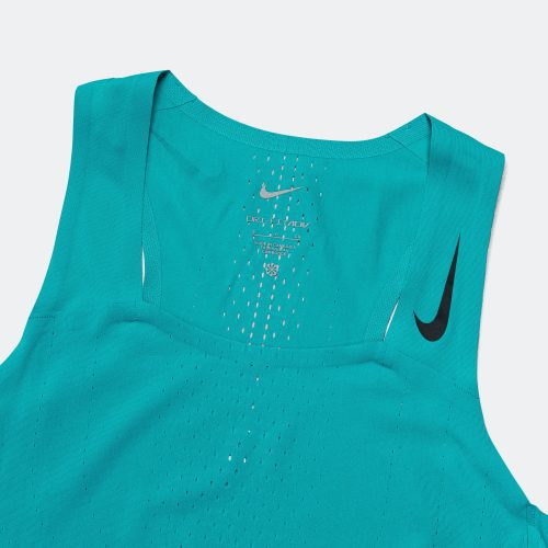 nike womens dri fit adv aeroswift singlet rapid teal black 3