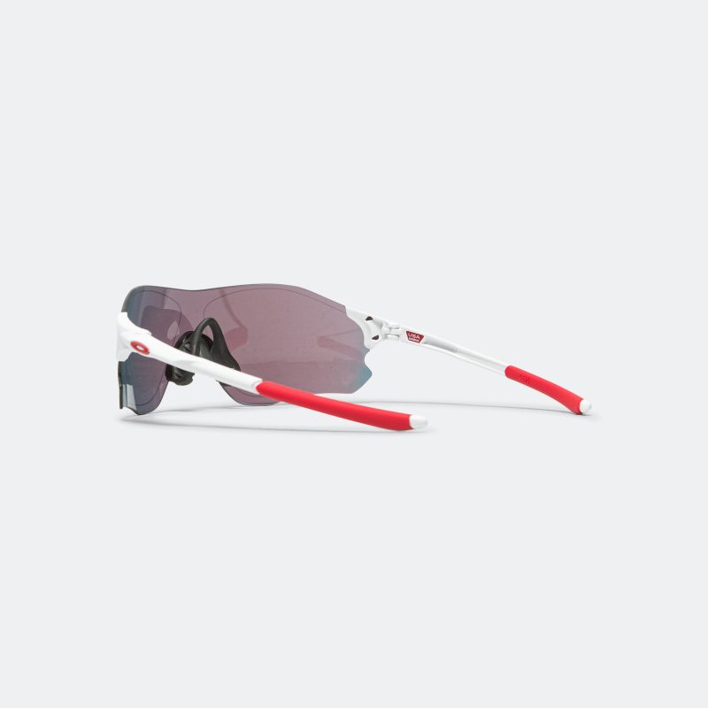 oakley sunglasses ev zero path low bridge fit polished white prizm road 3