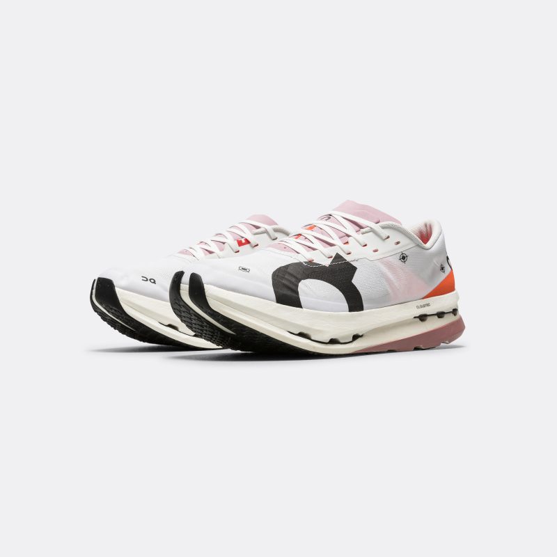 on running mens and womens cloudboom echo 3 white flame 2