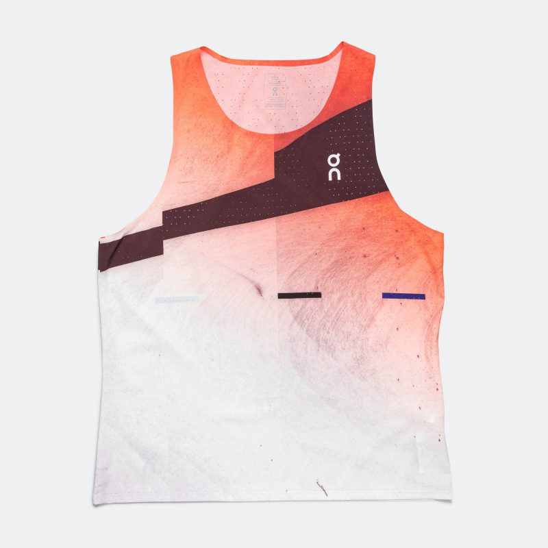 on running mens race singlet flame white 1