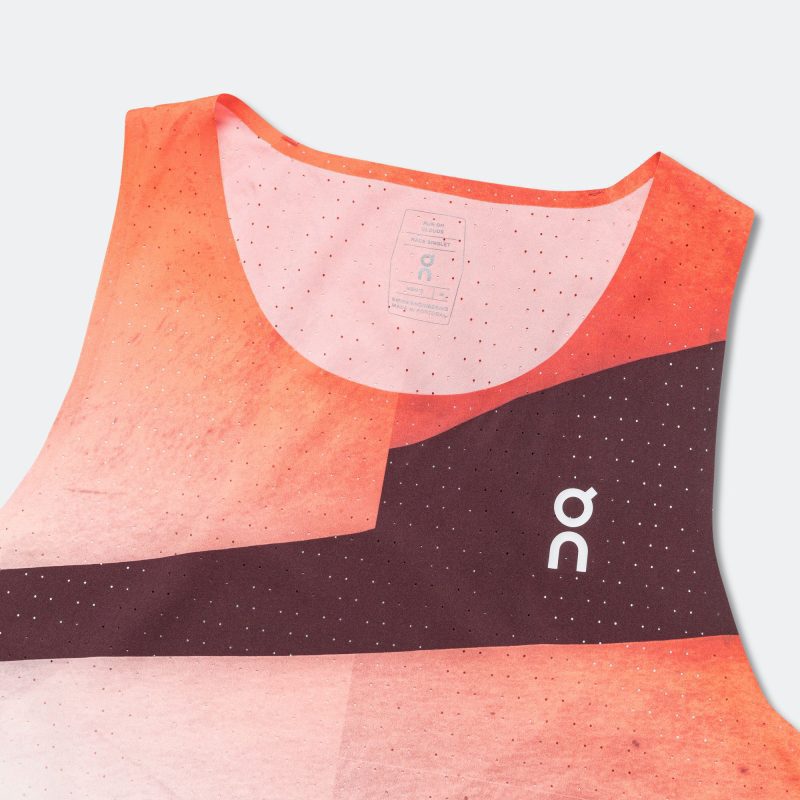 on running mens race singlet flame white 3