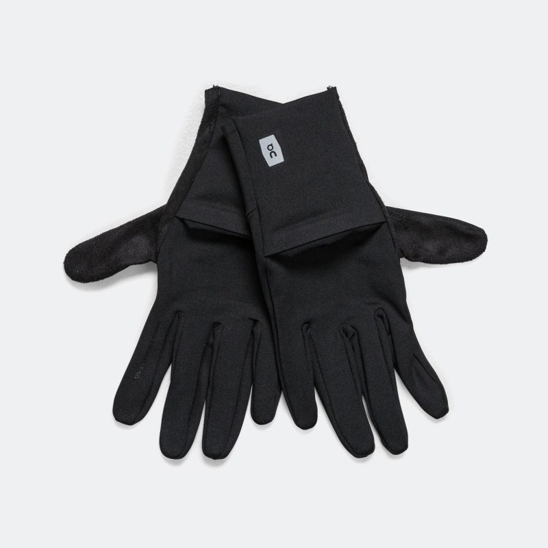 on running race gloves black 1