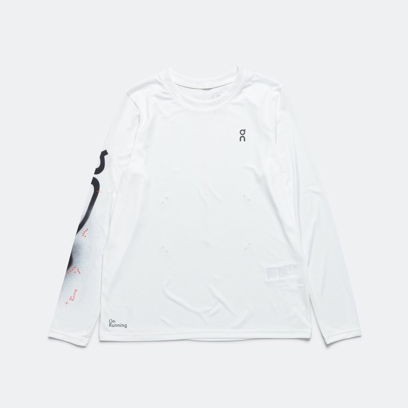 on running womens pace long t shirt undyed white 1