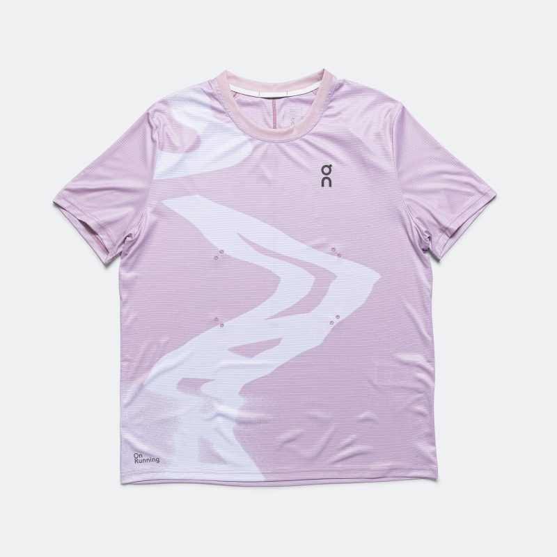 on running womens pace t shirt mauve 1