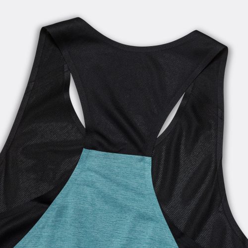 on running womens performance tank tee black wash 6