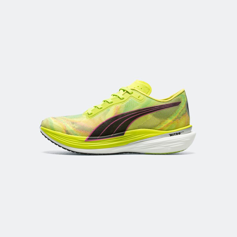 puma running deviate nitro elite 2 lime pow puma black poison pink 1