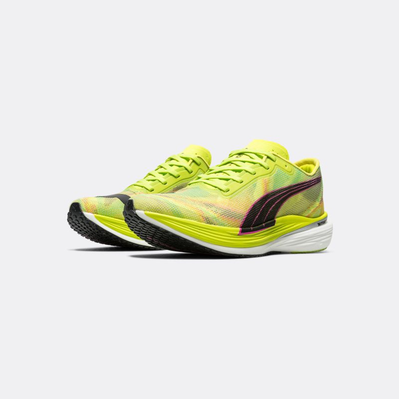 puma running deviate nitro elite 2 lime pow puma black poison pink 2