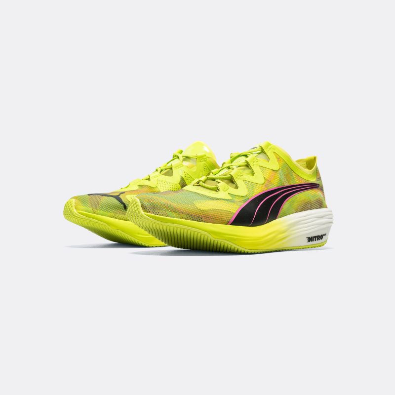 puma running fast fwd nitro elite lime pow puma black poison pink 2