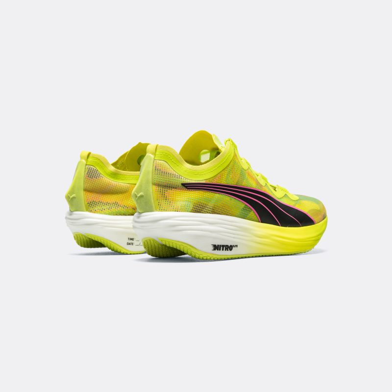 puma running fast fwd nitro elite lime pow puma black poison pink 3