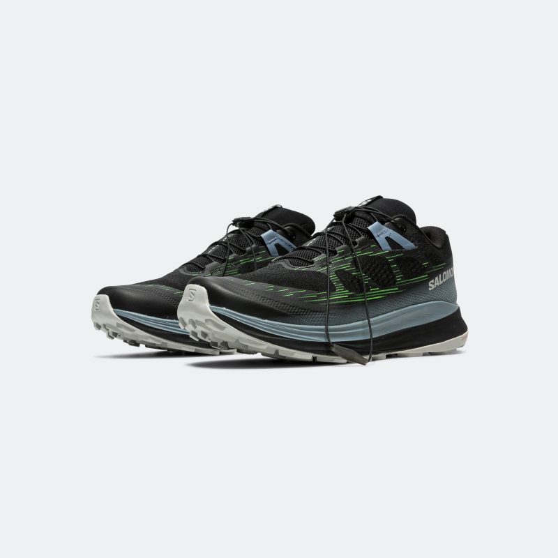 salomon running mens ultraglide 2 black flint stone green gecko 2