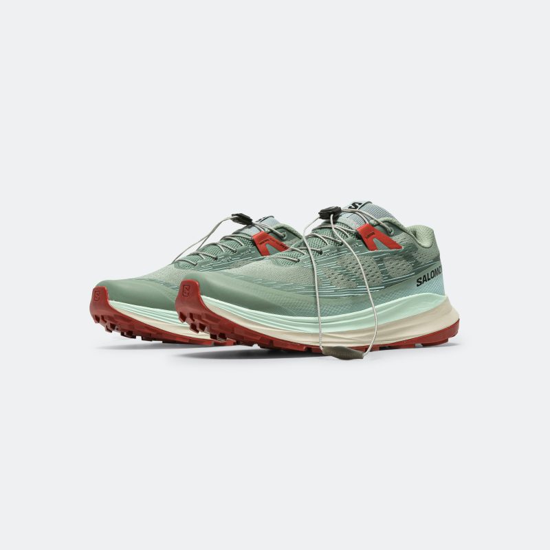 salomon running womens ultra glide 2 lily pad bleached aqua hot sauce 2