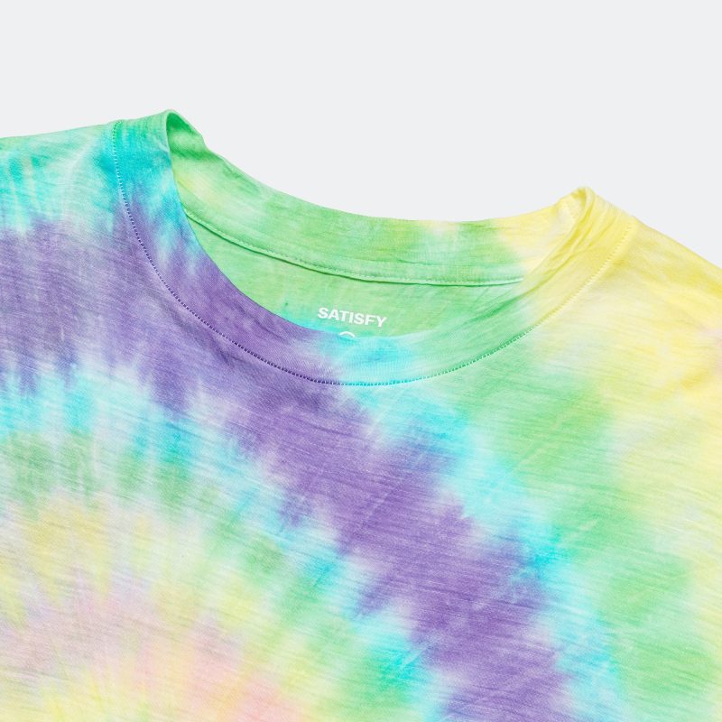 satisfy running mens cloudmerino t shirt tie dye 2