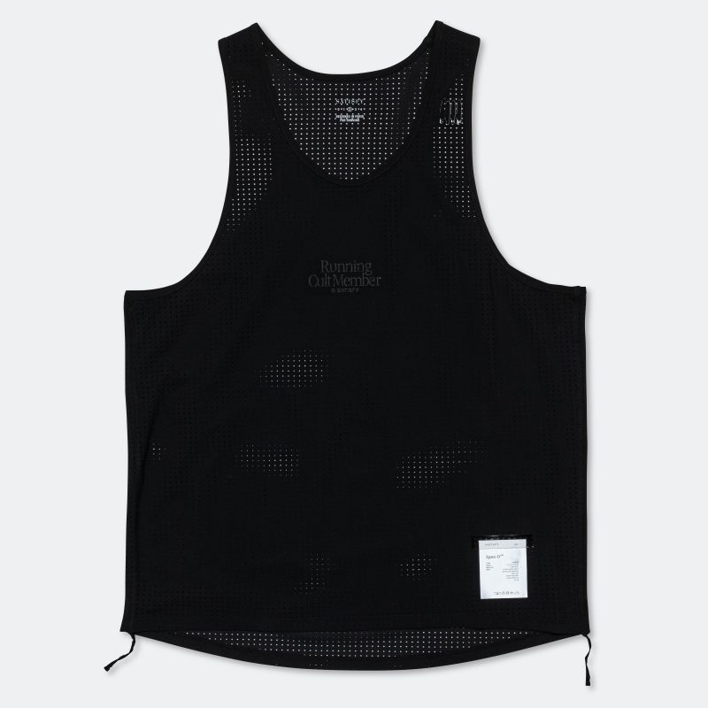 satisfy running mens space o singlet black 1