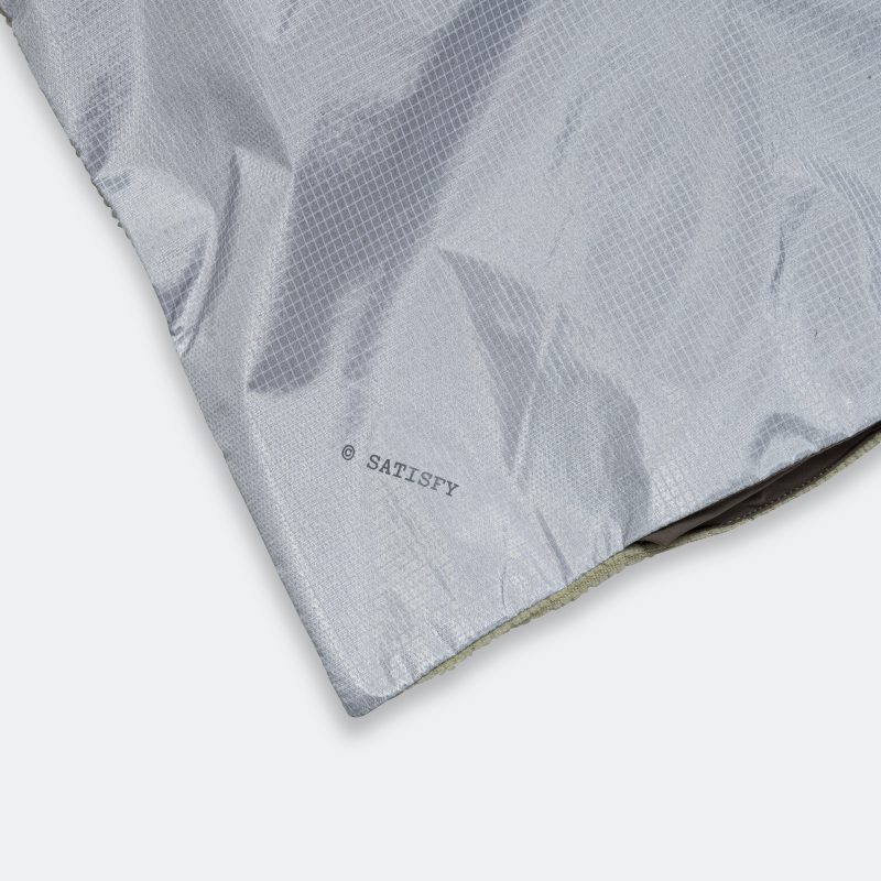 satisfy running silver shell polartec alpha bandana silver 3