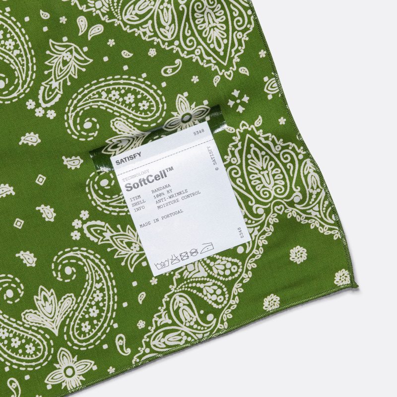 satisfy running soft cell bandana green 2