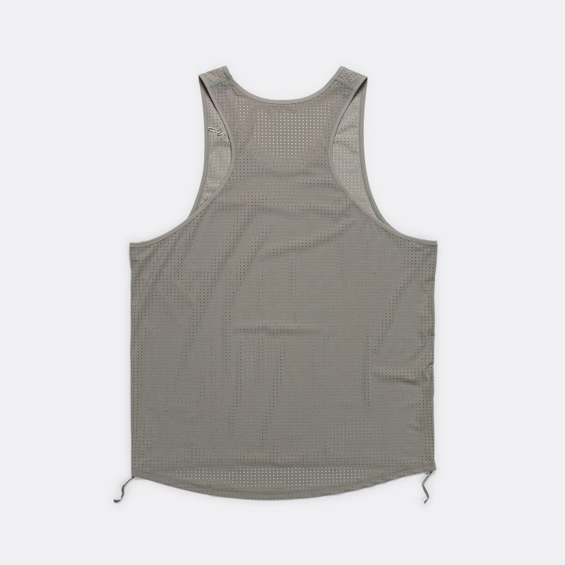 satisfy running space o singlet dry sage 2