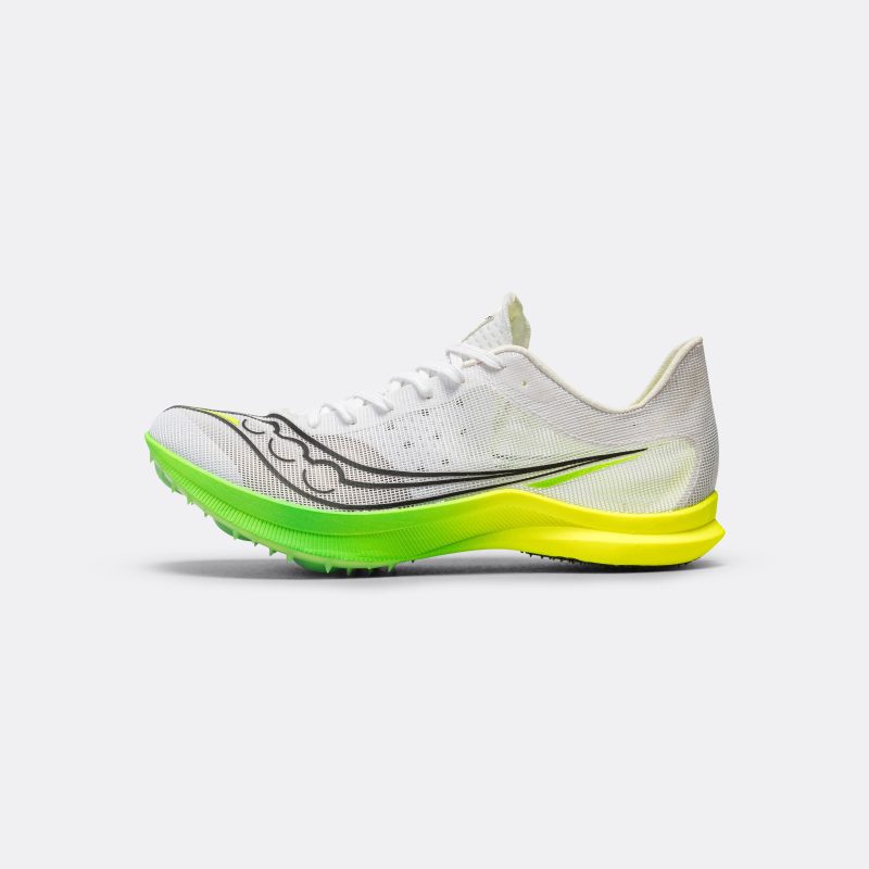 saucony running mens and womens endorphin cheetah white slime 1