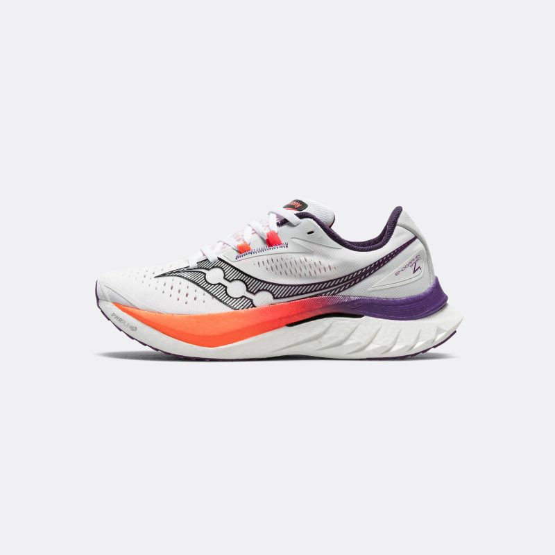 saucony running mens endorphin speed 4 white viziorange 1