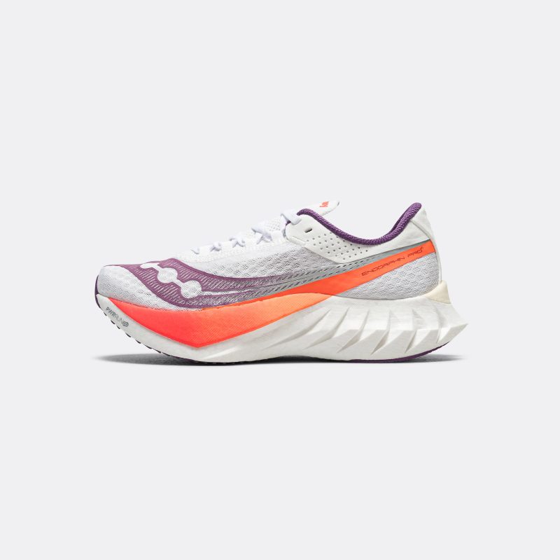 saucony running womens endorphin pro 4 white violet 1