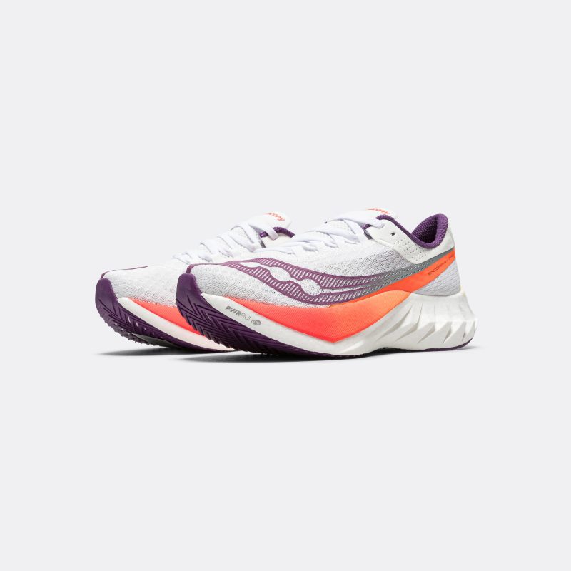 saucony running womens endorphin pro 4 white violet 2