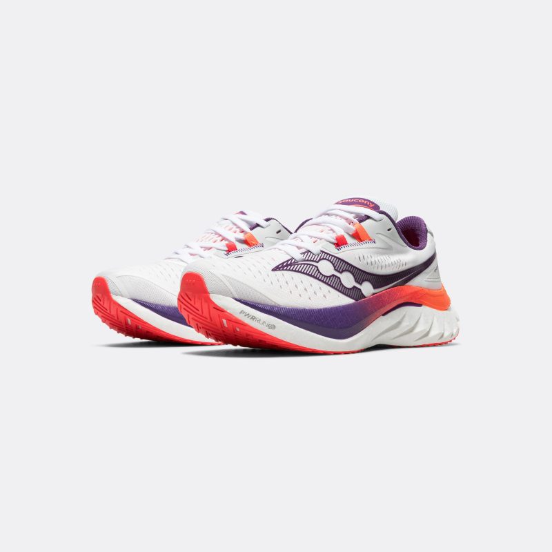 saucony running womens endorphin speed 4 white violet 2