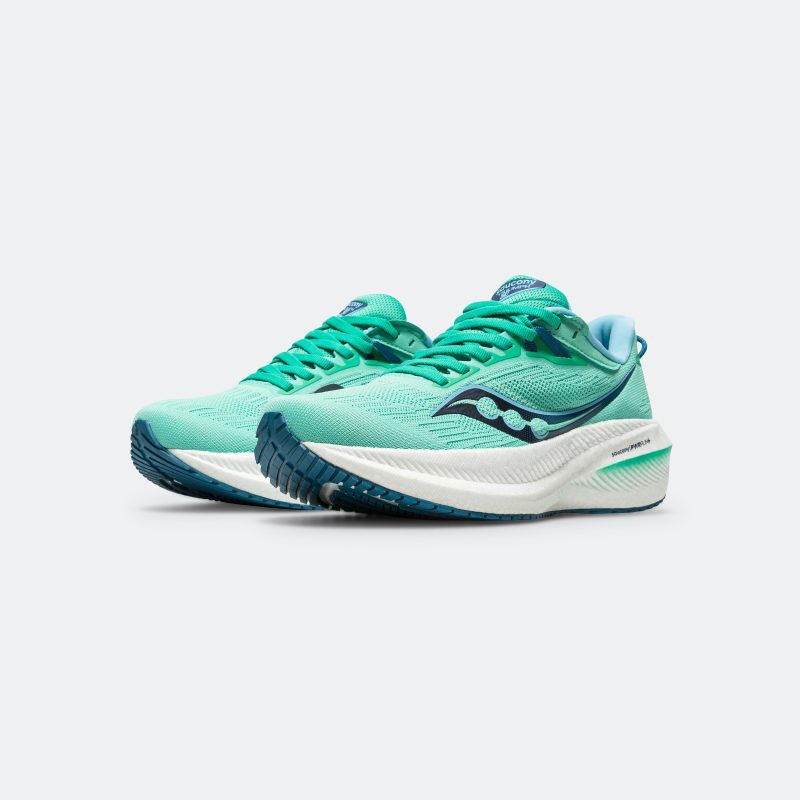 saucony running womens triumph 21 mint navy 2