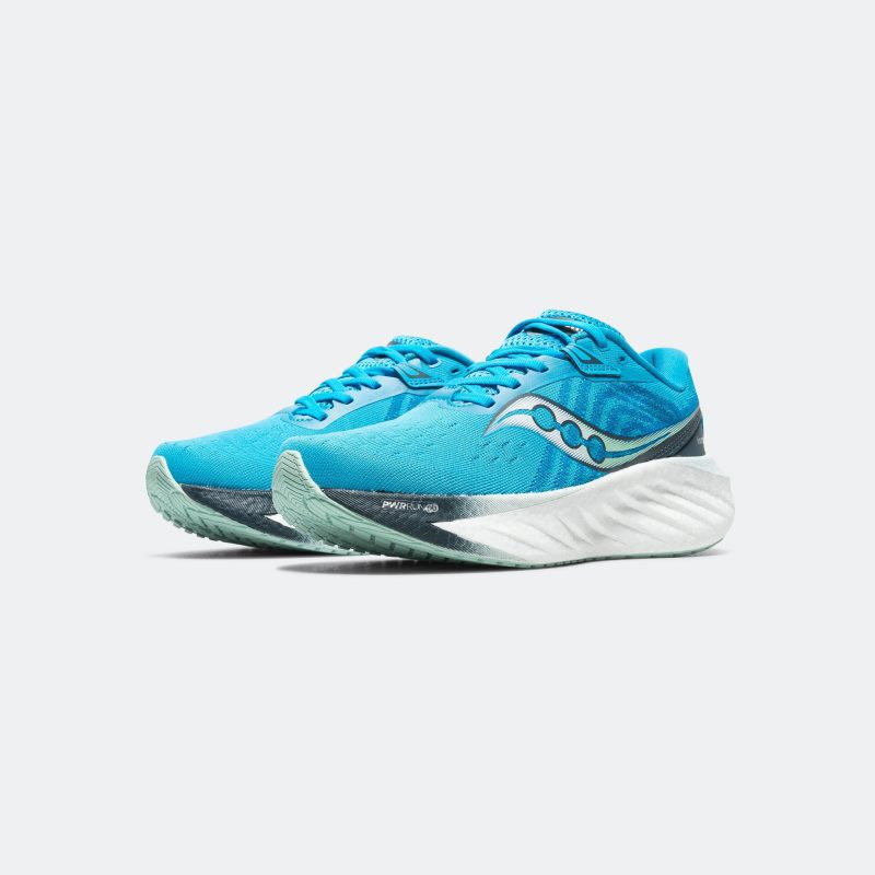 saucony running womens triumph 22 viziblue black 2