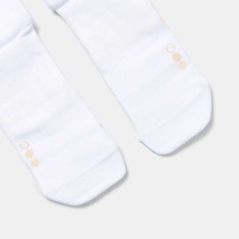 shyu running socks white orange 3