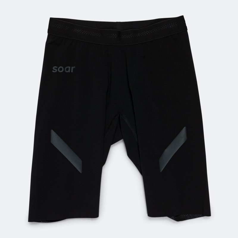 soar running mens half tight black 1