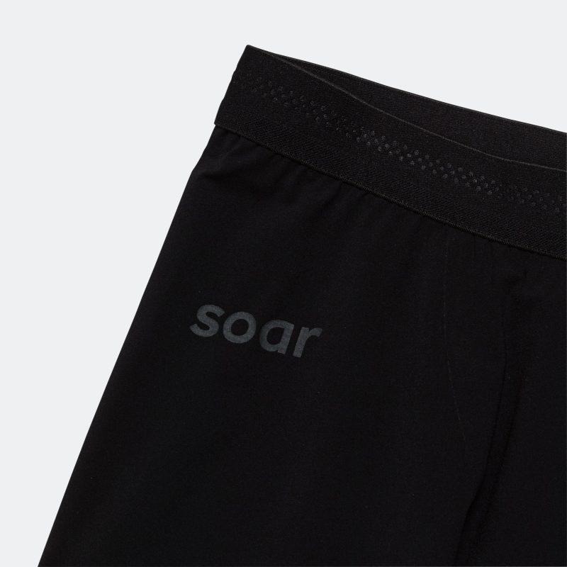 soar running mens half tight black 3