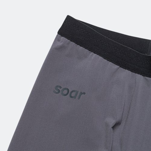 soar running mens half tights nine iron grey 3