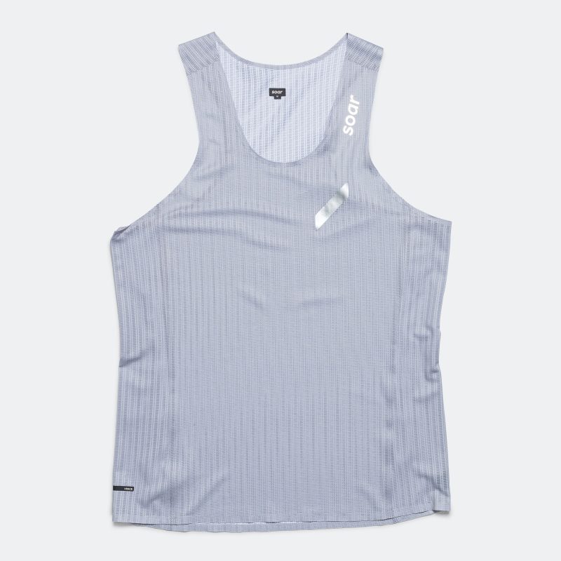 soar running mens race vest grey grey 1