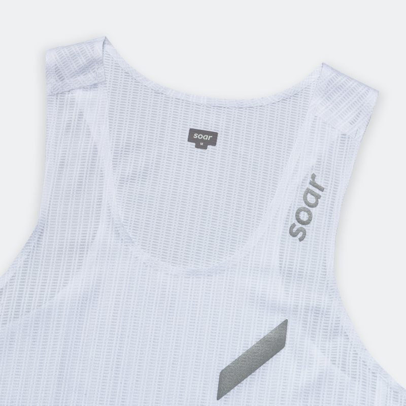 soar running mens race vest white 3