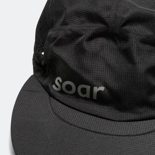 soar running run cap black black 3