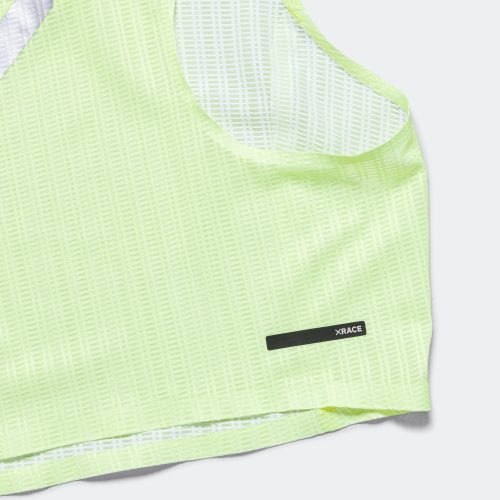 soar running womens crop race vest fluro yellow 6