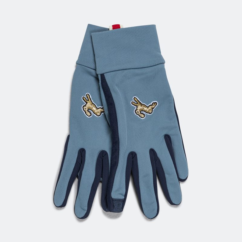 tracksmith running inverno gloves lagoon navy 1