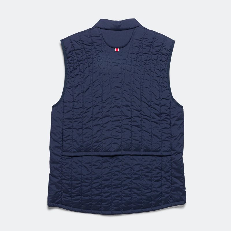 tracksmith running mens insulated vest navy 2